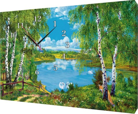 Часы на холсте 40х50 У419